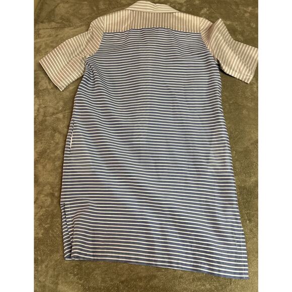 Vintage Algo Switzerland Sleeveless Striped Shirt Dress Sz S - Picture 12 of 13